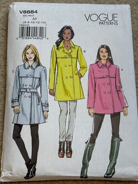 Vogue women's jacket sewing pattern
